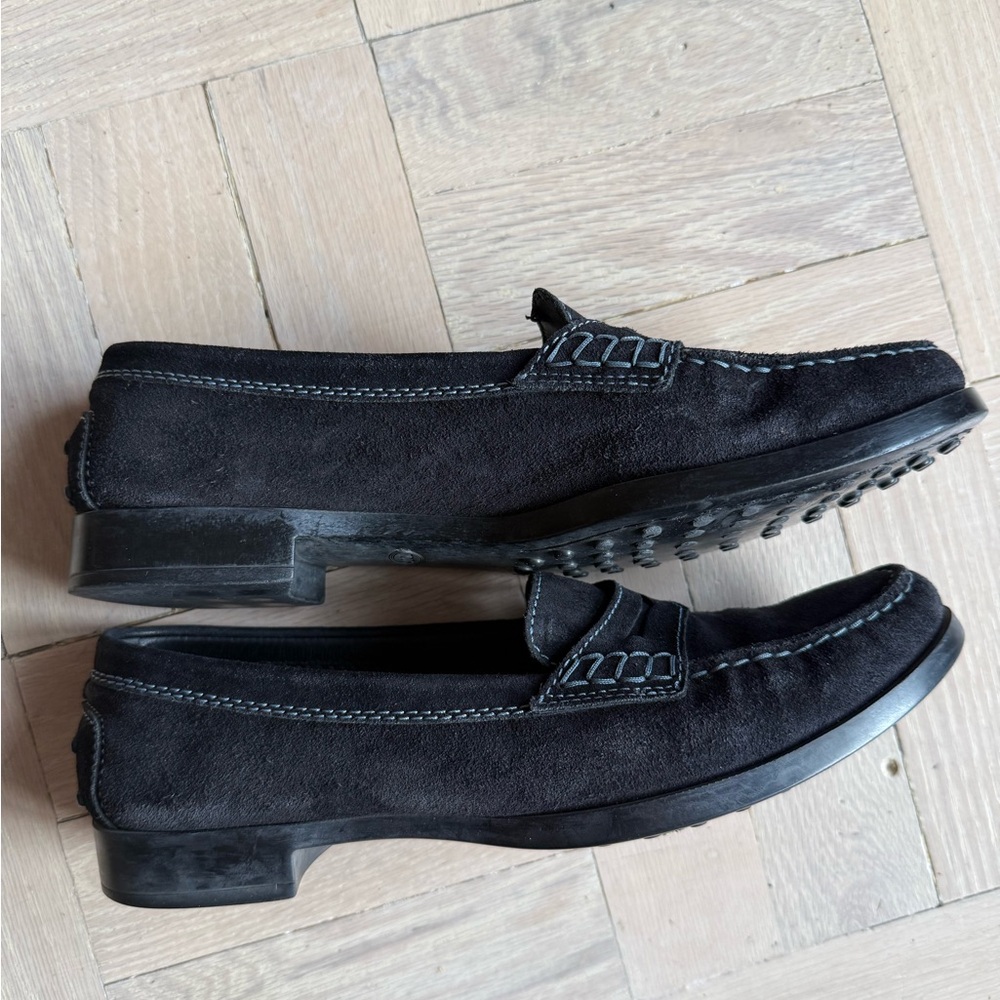 Tod's Black Suede Gommino shoes - Picture 3 of 5